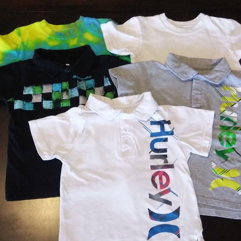BOY BUNDLE OF 5 - SHIRTS  COLLARED & SHORT SLEEVE